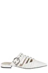 Pinko Pointed-toe Buckle Detailed Slip-on Slides