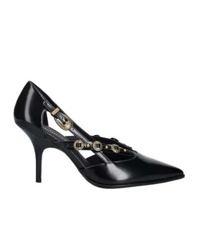 Pinko Pointed-toe Buckle Strap Pumps In Black