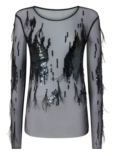 PINKO POKER SEQUINNED TOP