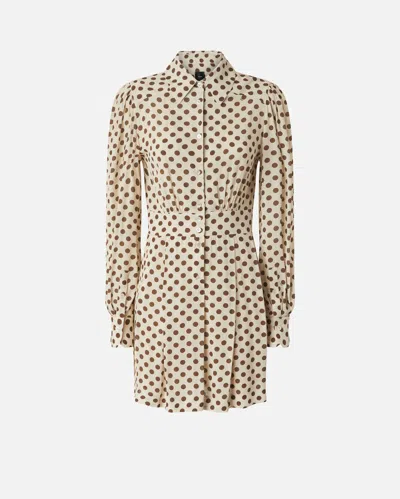 PINKO POLKA-DOT SHIRT DRESS