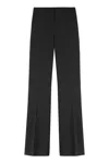 Pinko Flared Trousers With Wide Leg And Pockets In Black