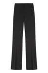 Pinko Flared Trousers With Wide Leg And Pockets In Black