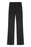 Pinko Flared Trousers With Wide Leg And Pockets In Black