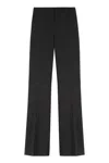 Pinko Flared Trousers With Wide Leg And Pockets In Black