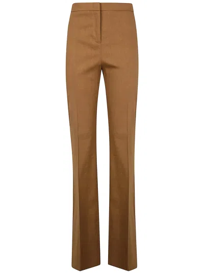 Pinko Pollo Flared Pants In Brown