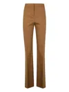 Pinko High-waisted Straight-leg Trousers In Viscose Blend