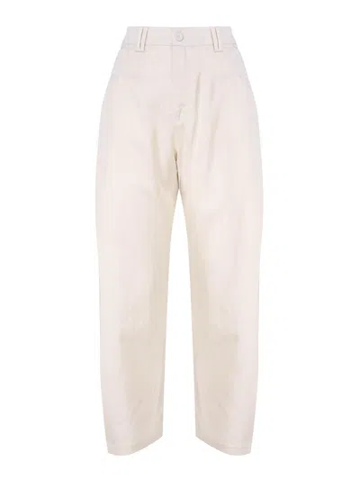 Pinko Pollock Trousers In Nude & Neutrals