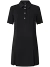 Pinko Polo Dress In Technical Cady In Black