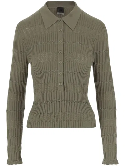 PINKO POLO-COLLAR TOP