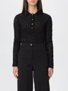 Pinko Polo Shirt  Woman Color Black In Black