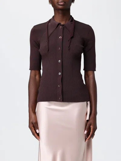 Pinko Polo Shirt  Woman Color Brown