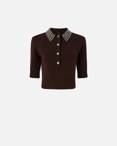 PINKO POLO-STYLE SWEATER