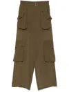 Pinko Transparent Georgette Cargo Pants
