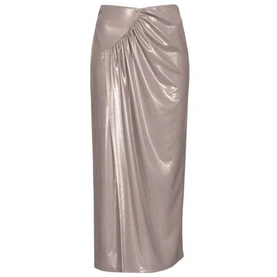 Pinko Beige Polyester Skirt