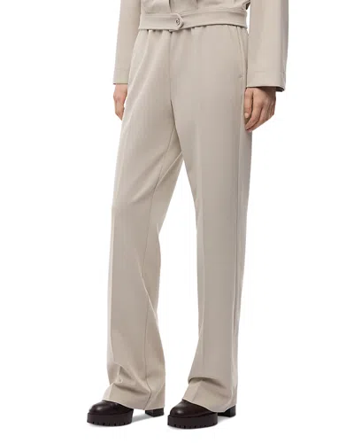 Pinko Polygala Knit Pants In Chamois Beige