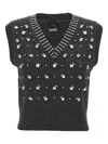 Pinko 'ponziane' Vest In Black