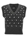 Pinko Ponziane Vest In Gray