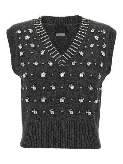 Pinko Ponziane Vest In Gray