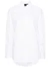 Pinko Camicia Eden In Popoline Di Cotone In White