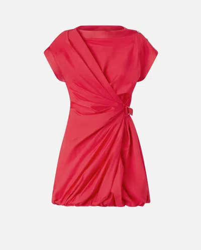 PINKO ROBE CROISÉE EN POPELINE