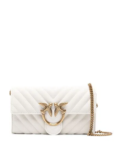 PINKO PINKO PORTAFOGLIO 'LOVE BAG ONE WALLET CHEVRON'