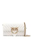 Pinko Portafoglio 'love Bag One Wallet Chevron' In White