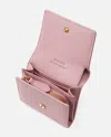 Pinko Portamonete Quadrato In Pelle Saffiano In Viola-block Color