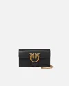 Pinko Love Bag One Wallet Simply In Black-antique Gold