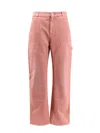 Pinko Praia Worker Denim Trousers In Pink