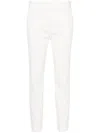 Pinko Tailored White Trousers With Side Pockets In White