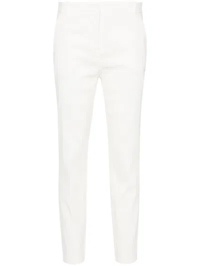 PINKO PRESSED-CREASE TAPERED TROUSERS