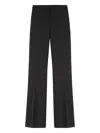 Pinko Flared Trousers With Wide Leg And Pockets In Black