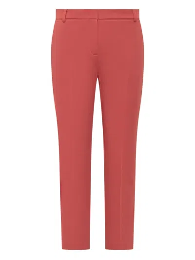Pinko Pressed-crease Trousers In Pink