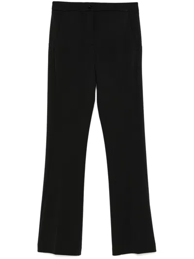 Pinko Pressed-crease Trousers In Black  