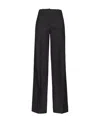 Pinko Pressed-crease Wide-leg Trousers In Black