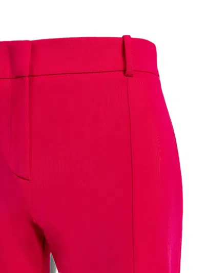 Pinko Pressed-crease Split-hem Trousers In Pink