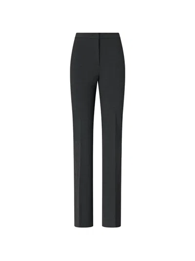 Pinko Pressed-crease Straight-leg Trousers In Black