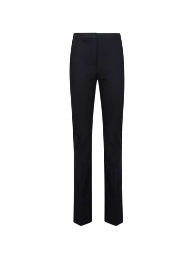 Pinko Pressed-crease Trousers In Animal Print