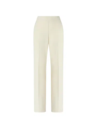 Pinko Pressed-crease Trousers In White