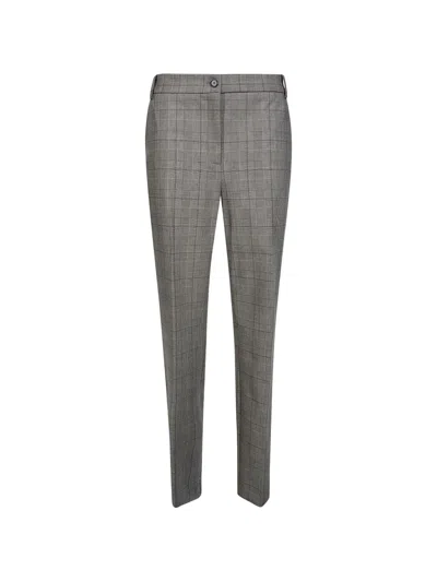 Pinko Prince Of Wales Trousers In Gray