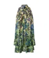 Pinko Print Dress In Green