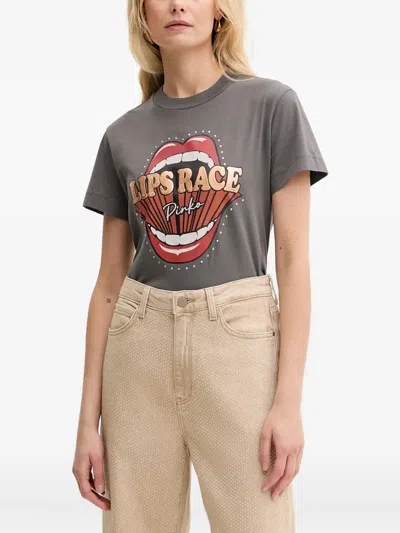 Pinko Print T-shirt In Gray
