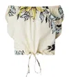 Pinko Printed Blouse In White