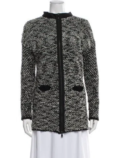 Pre-owned Pinko Printed Crew Neck Sweater In Black