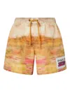 Pinko Printed Shorts In Neutrals