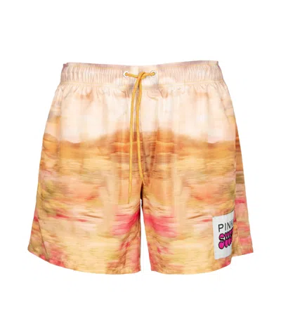 PINKO PRINTED SHORTS