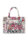 Pinko Printed Shoulder Bag In Multi