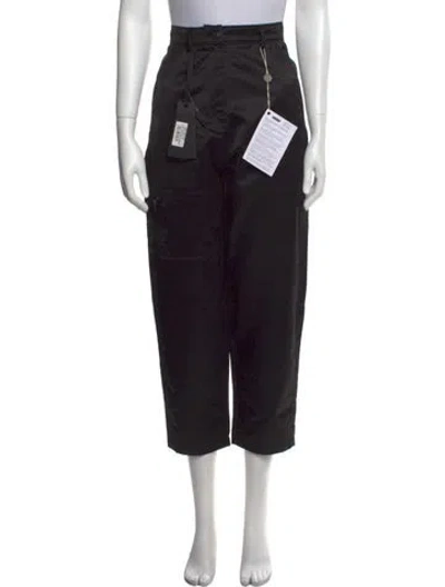 Pre-owned Pinko Printed Straight Leg Pants W/ Tags In Black