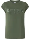 Pinko Printed T-shirt In Green