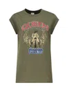 Pinko Printed T-shirt In Military Green